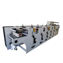 high efficiency LED /UV unit  4/6 color flexo printing machinery for label paper